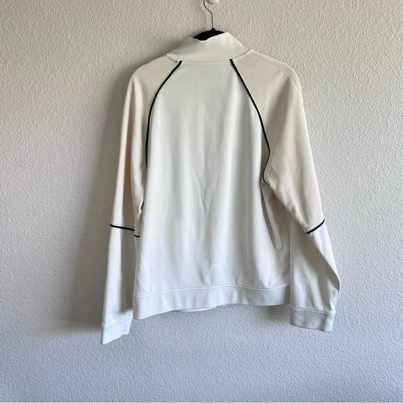 Vince Men's Leche Off White/Sail White Colorblock Full Zip Track Jacket - Picture 10 of 14